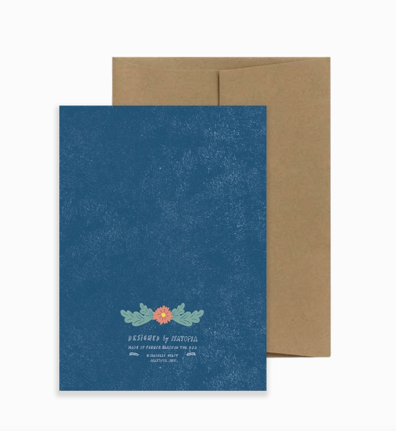 Floral Folk Greeting Card
