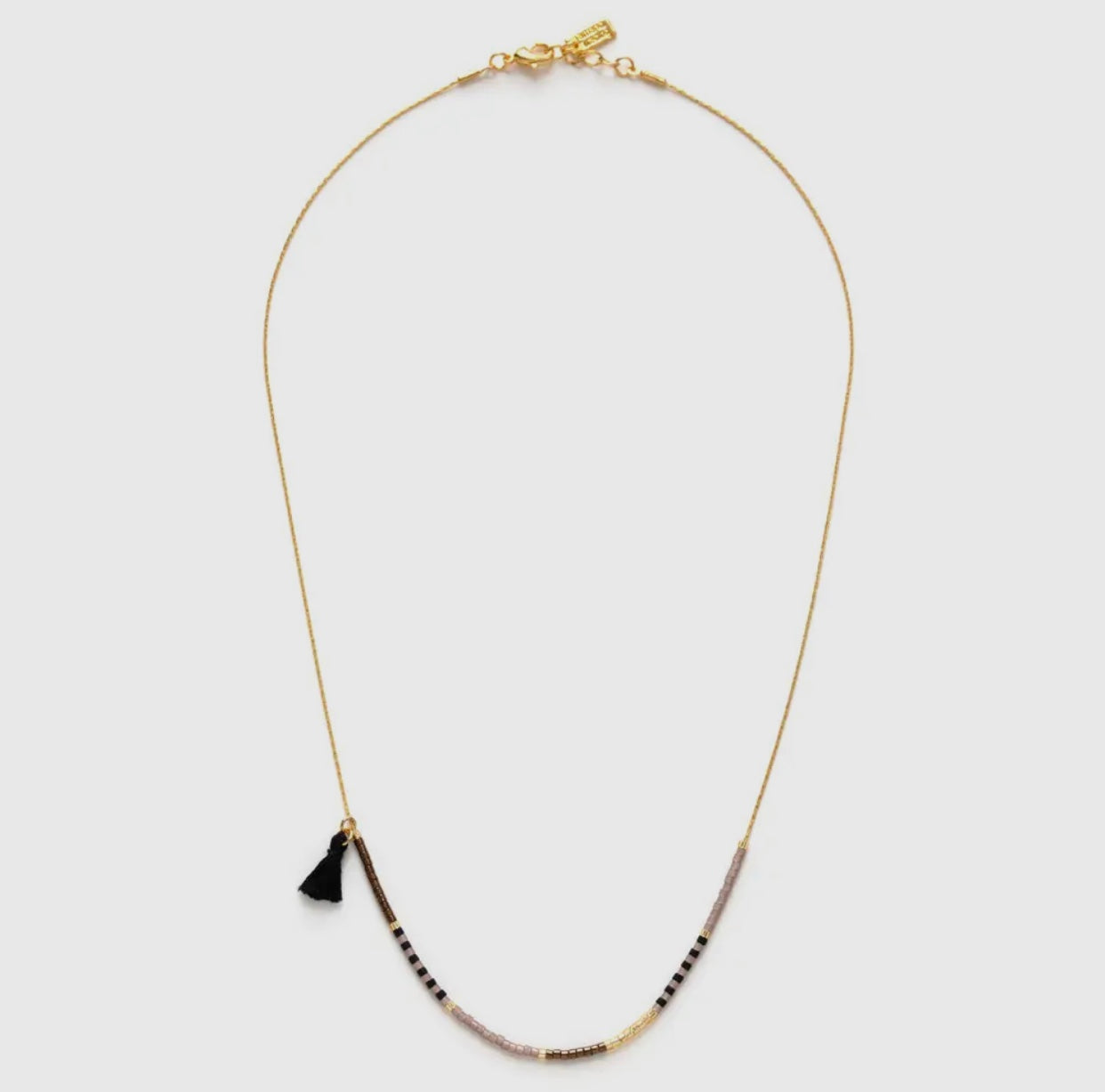 Japanese Seed Bead Necklace, Chocolate