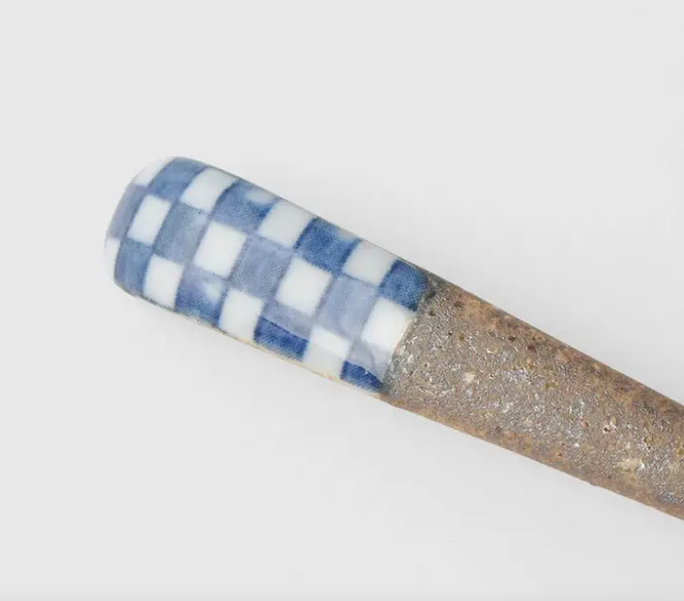 Japanese Bisque Spoons in Indigo Designs