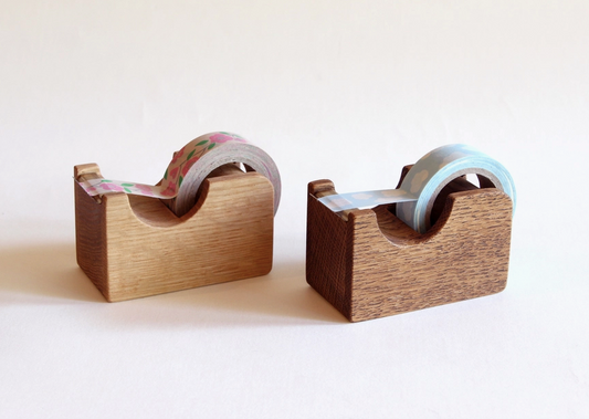 Oak Wood Tape Cutter