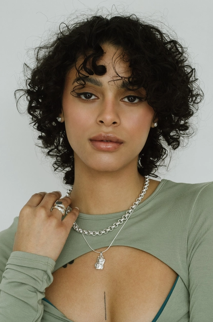Lucky Cat Necklace in Sterling Silver