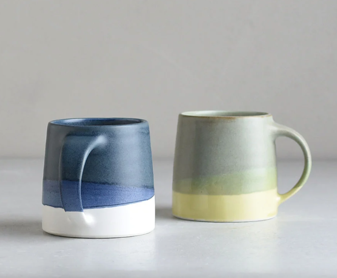 Slow Coffee Mug in Navy & White