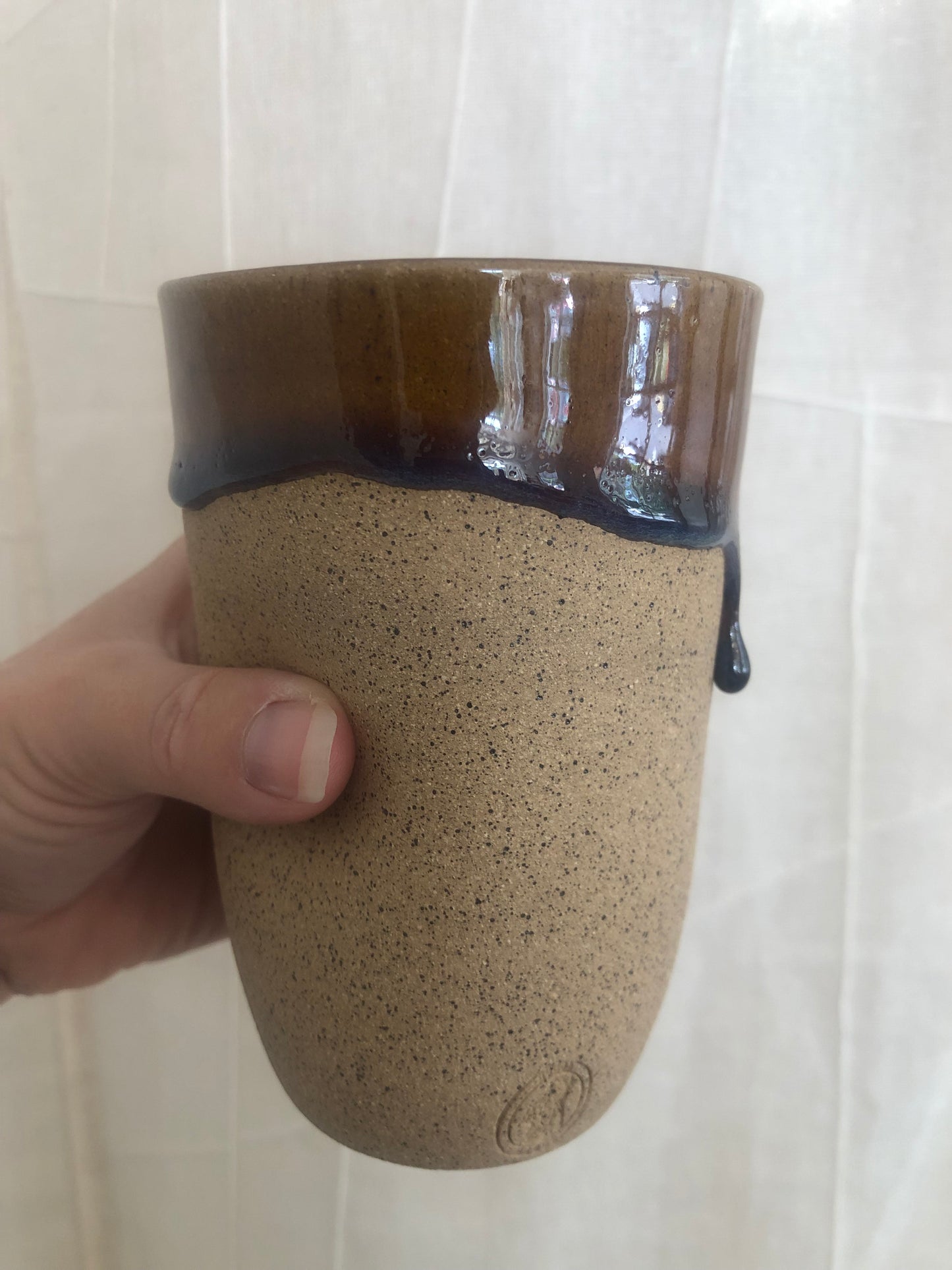 Glazed Edge Dimple Tumbler