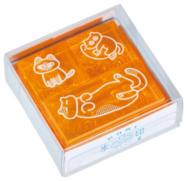 Color Acrylic Stamp 3pcs Set in Cat Moods