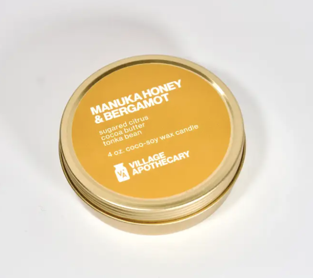 Manuka Honey & Bergamot Mini Travel Candle