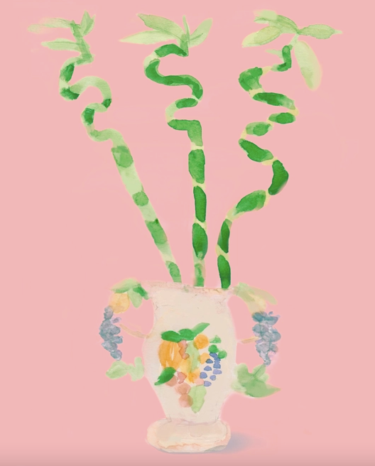 My Mother's Lucky Bamboo Plant Print