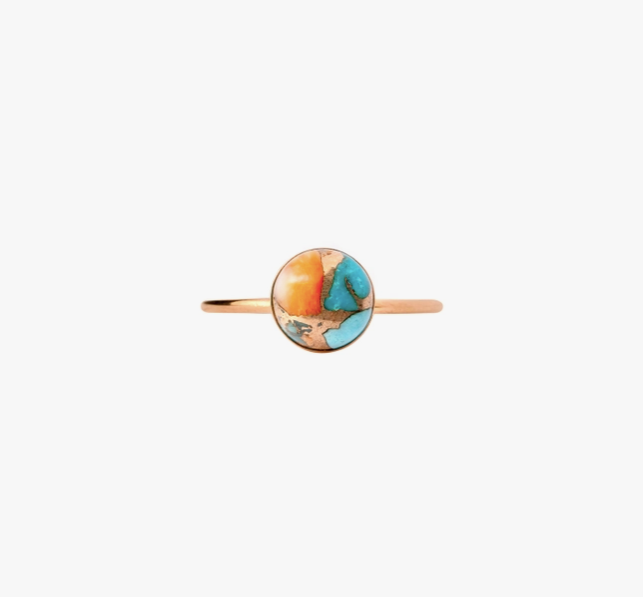 Turquoise & Oyster Shell Ring