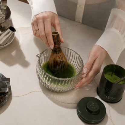 Purple Bamboo Matcha Whisk