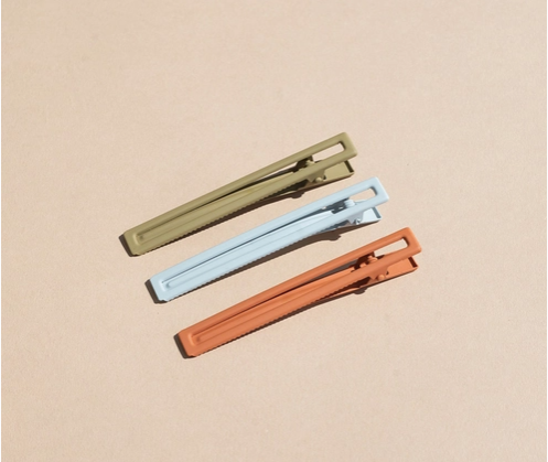 Yarrow Hair Clip Set in Sierra