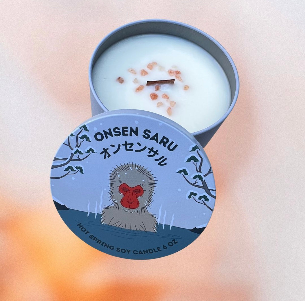 Onsen Saru Soy Candle - オンセンサル