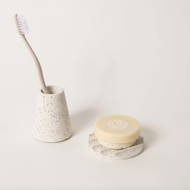 Round Terrazzo Soap Dishes