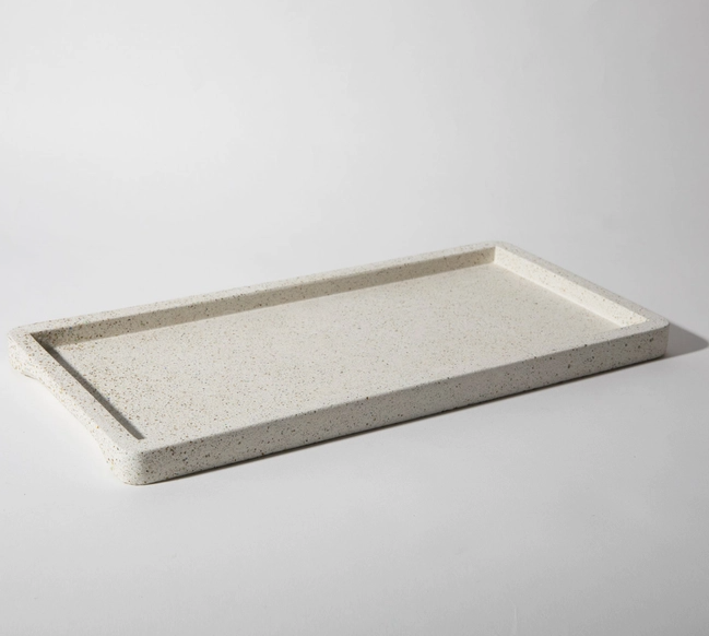 White Terrazzo Decor Tray