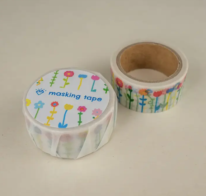 Rows of Flowers Washi Tape