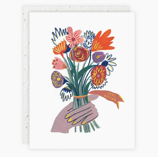 Feel Better Flowers, Greeting Card