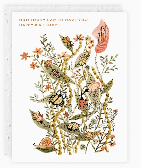 How Lucky I Am Birthday Card