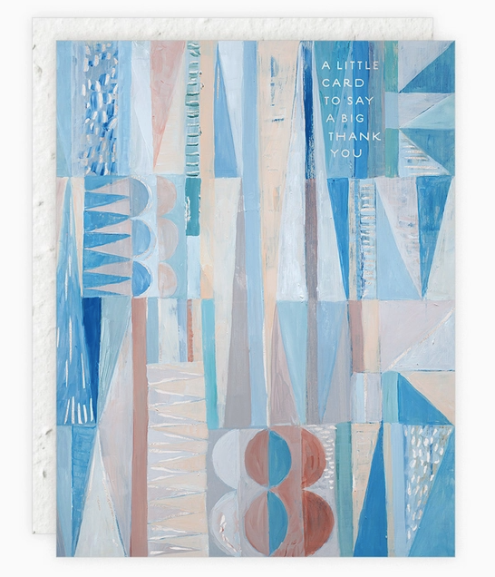 Sea Glass Thank You Card