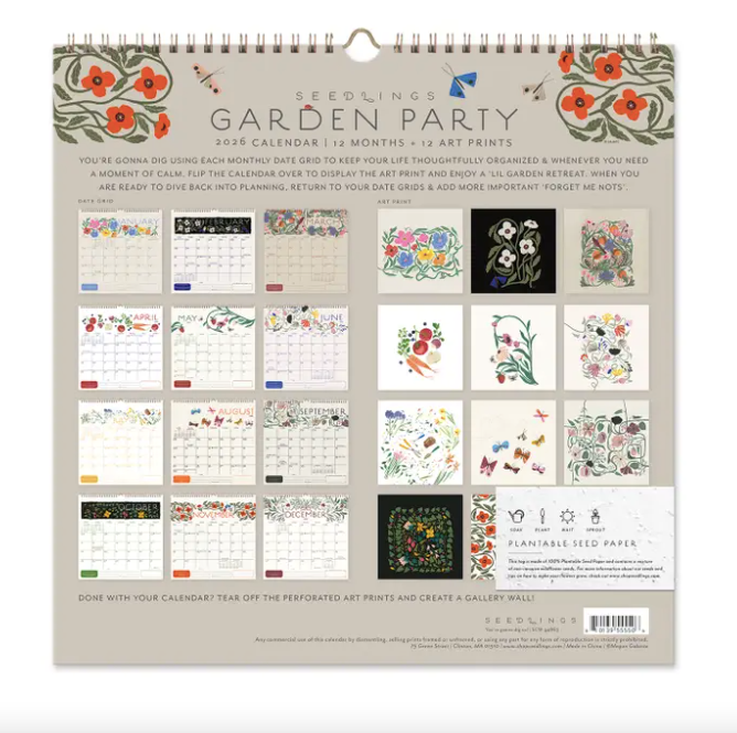 2026 Garden Party Calendar