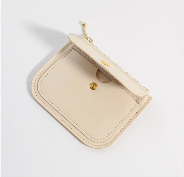Leather Mini Wallet, Butter