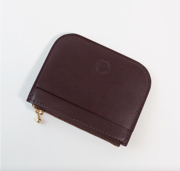 Leather Mini Wallet, Espresso