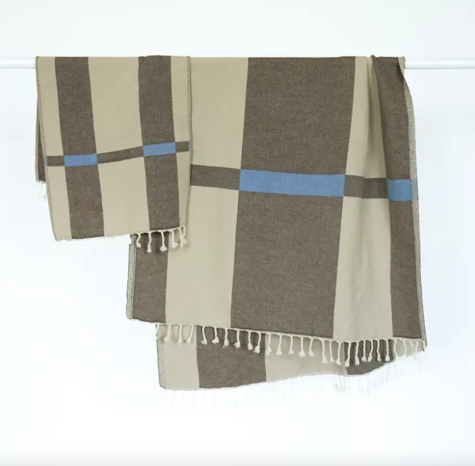 Fence Turkish Hand Towel in Ash