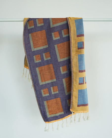 Blocks Turkish Hand Towel