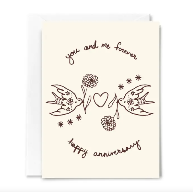 You and Me Forever Anniversary Card