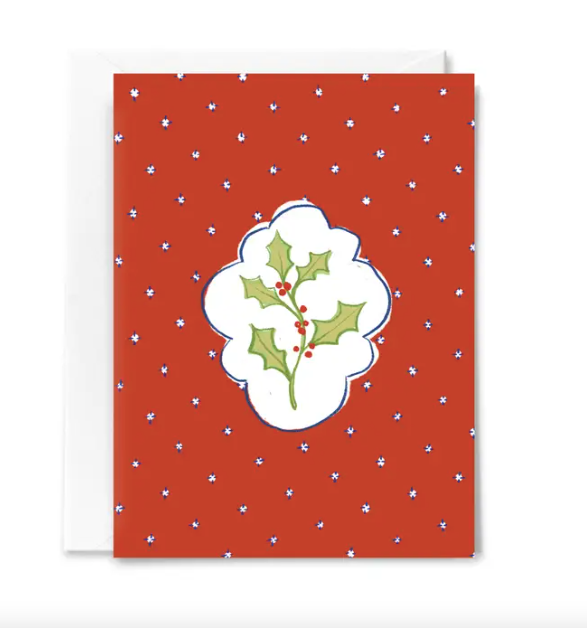 Holly Holiday Card