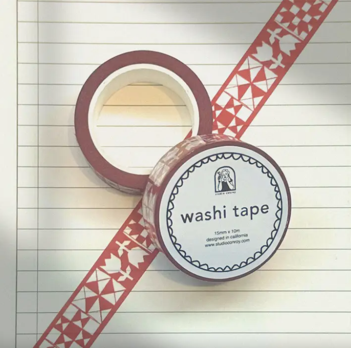 Red Quilt Washi Tape