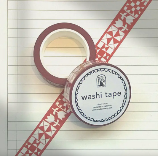 Red Quilt Washi Tape