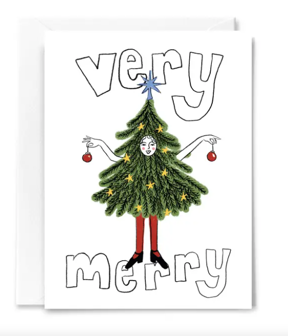Very Merry Christmas Tree Card