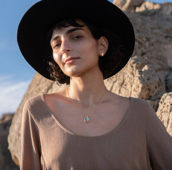 Sunburst Earrings in Bronze