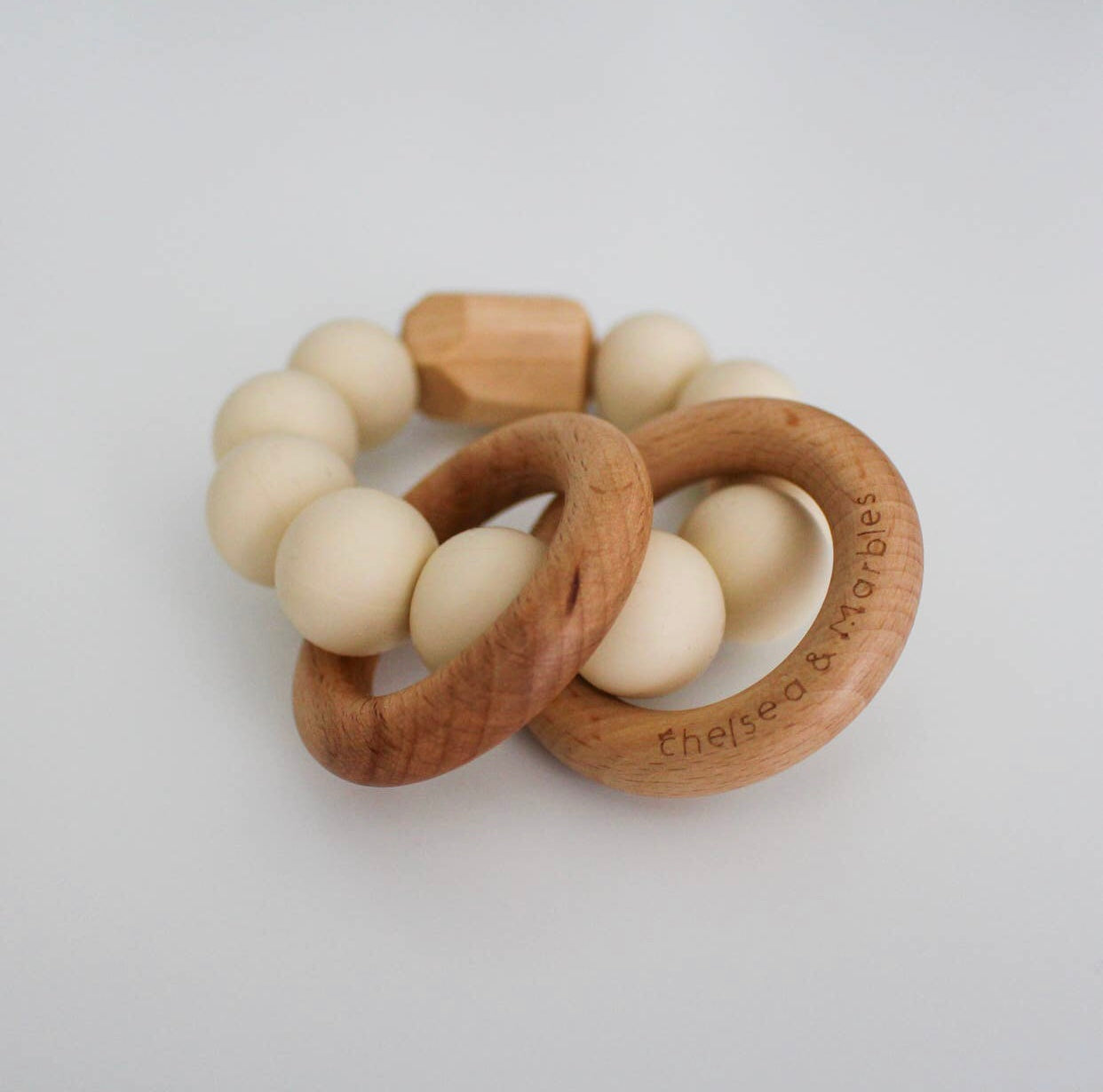 Teething Rattle, Sedona Wheat