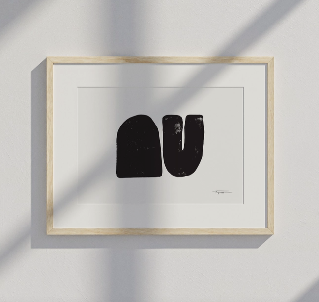 Simplicity I Mini Block Print