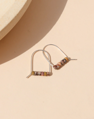 Rosewood Arches in Gold or Silver