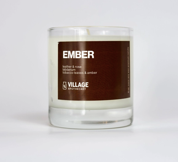 ember and tobacco candle Amber 210 g SER COLLECTION soothing crackle Free from paraffin Better Homes and Gardens Tobacco
