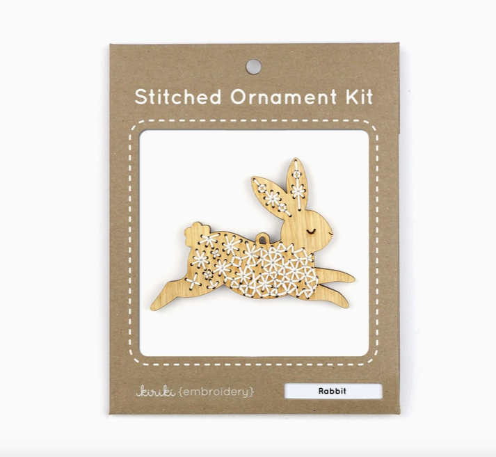 DIY Stitched Ornament Kit, Rabbit
