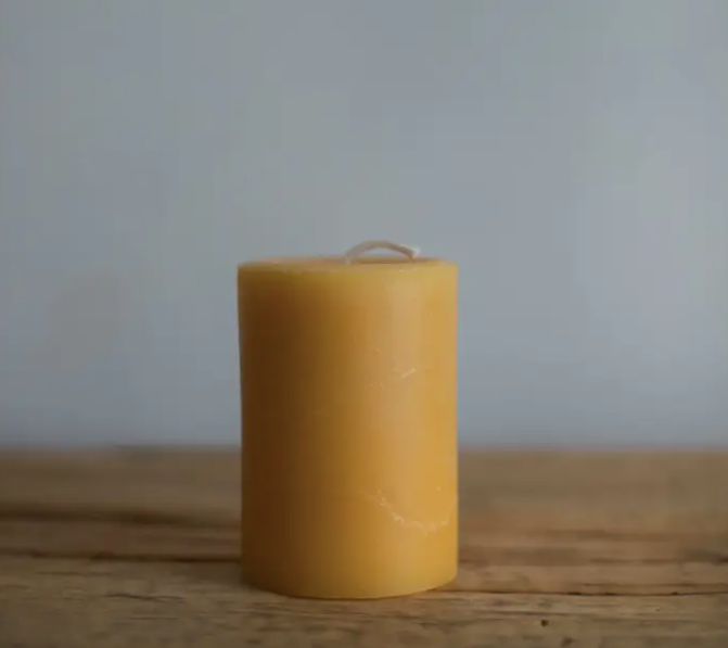 Beeswax Pillar in Medium
