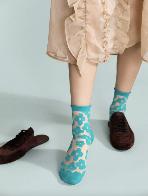 Pop Sheer Short Crew in Sea Green