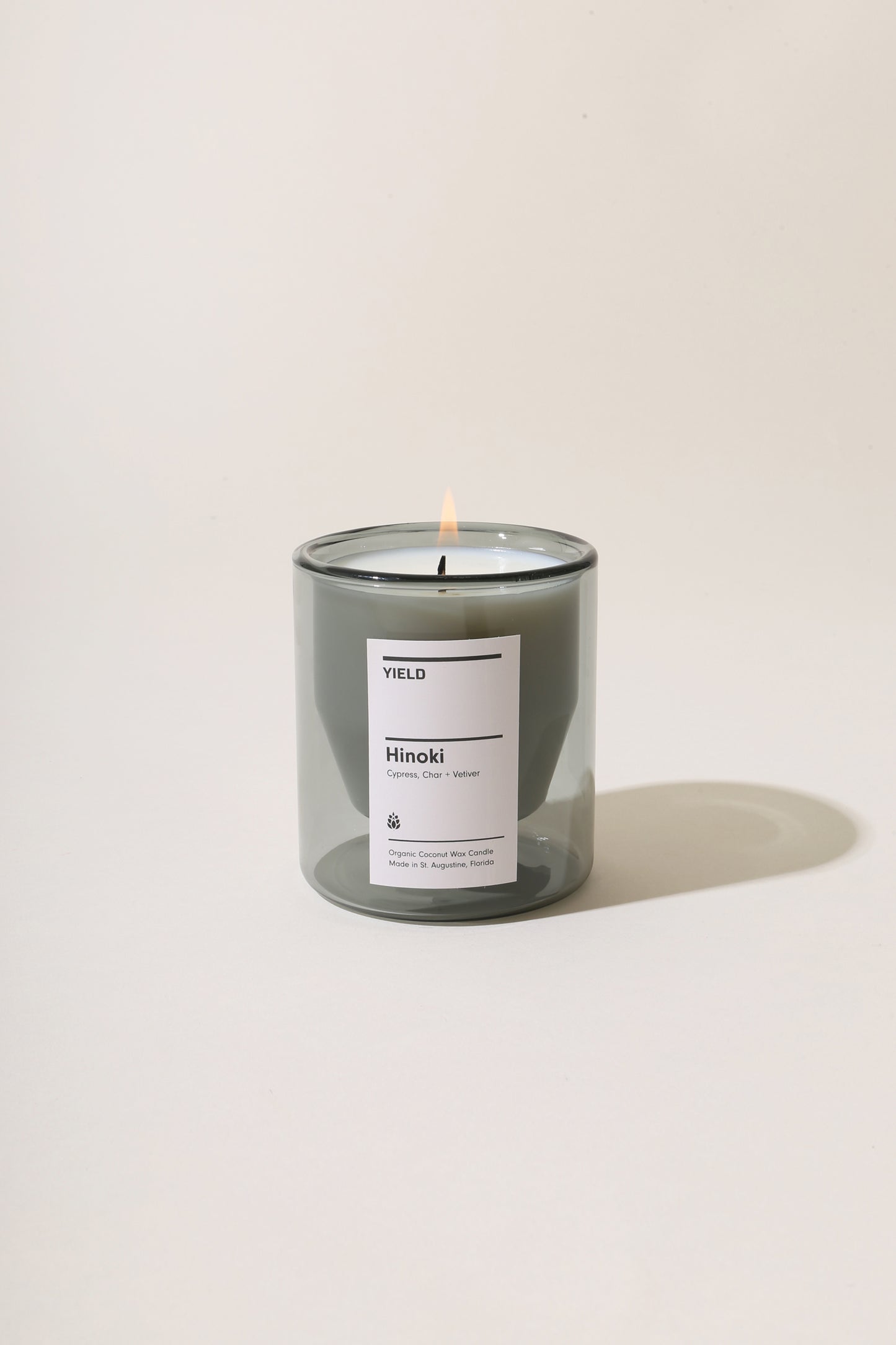 Hinoki Double Wall Glass Candle