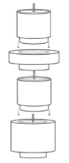 Candl Stacks- Green/Yellow