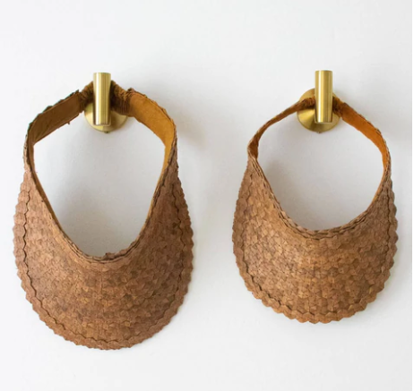Palm Leaf Visor, Honey Brown