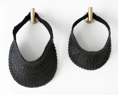 Palm Leaf Visor, Black