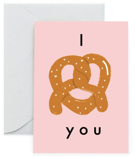 Pretzel I Love You Greeting Card
