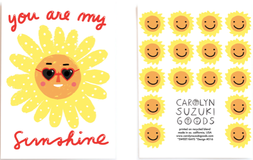 You Are My Sunshine Greeting Card