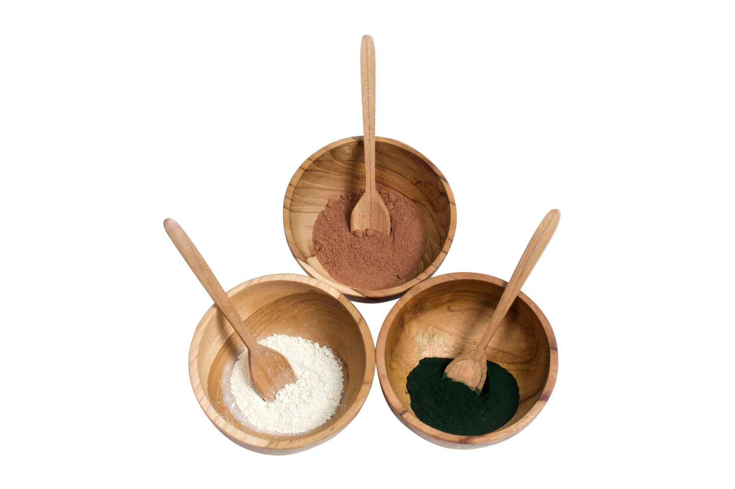 Teak Bowl and Spoon Set