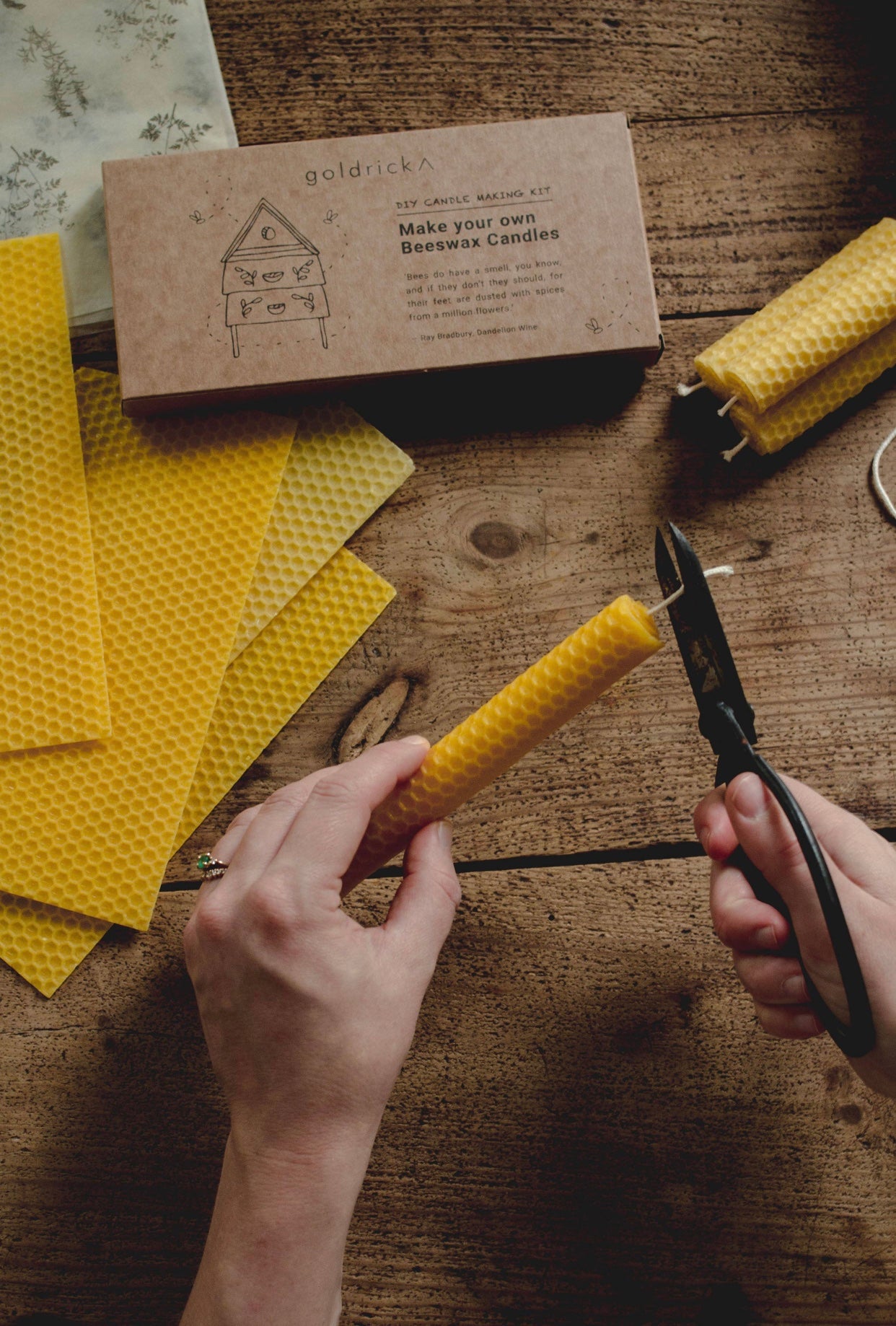 Beeswax Candle DIY Kit
