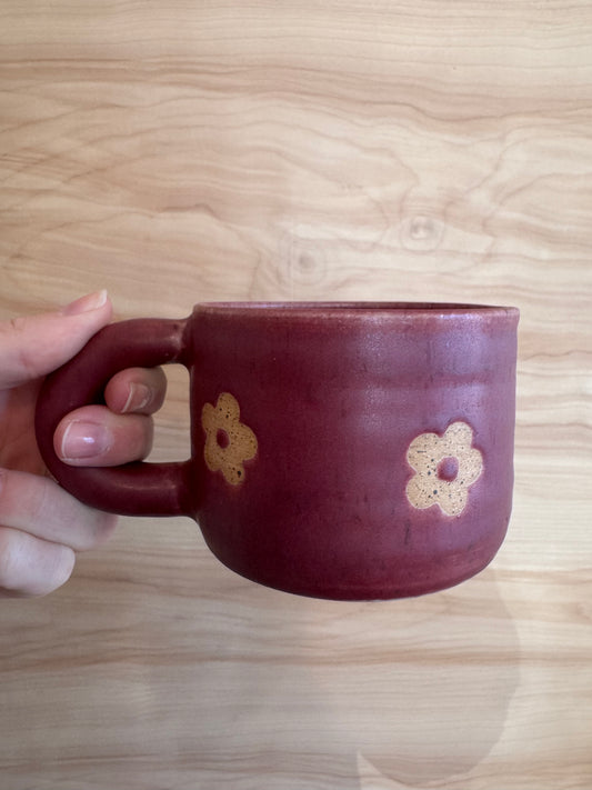 Cranberry Daisy Mug