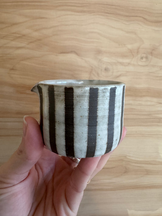 Espresso Pitcher in Black Stripe