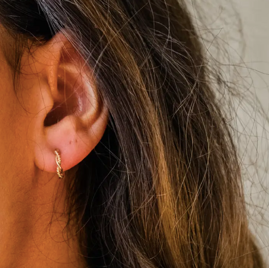 Braided Mini Hoops