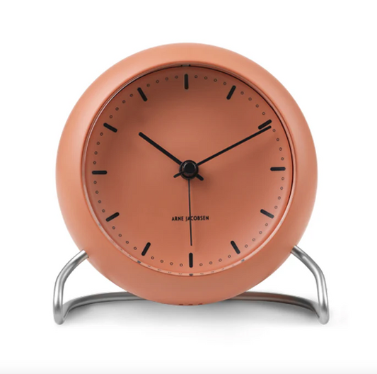 City Hall Alarm Clock in Pale Orange